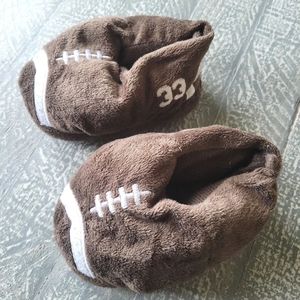 Stuffed Football Slippers